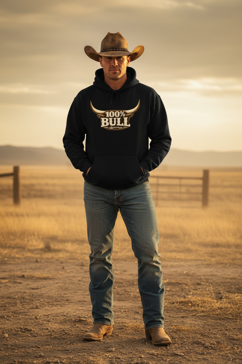 100% Bull Sh***er Cowboy Mockup