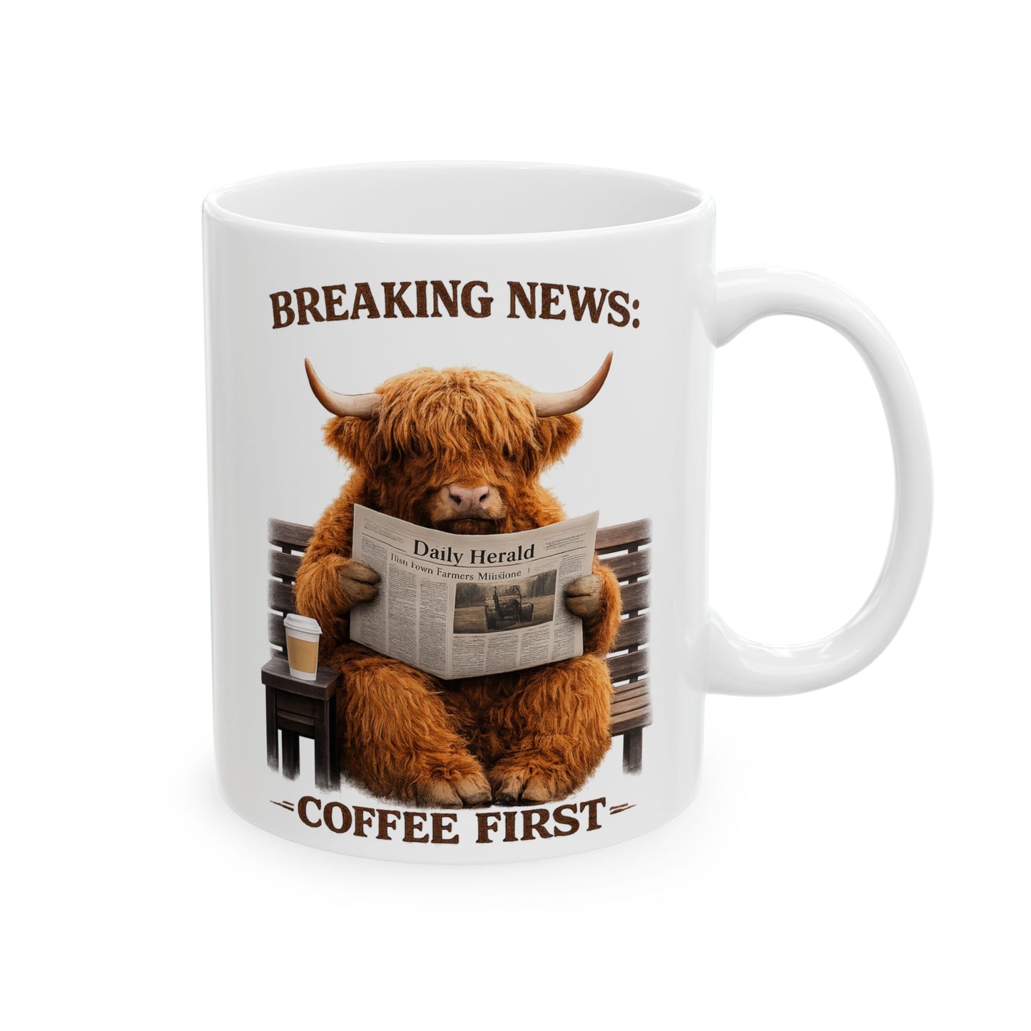 Breaking News: Coffee First Mug