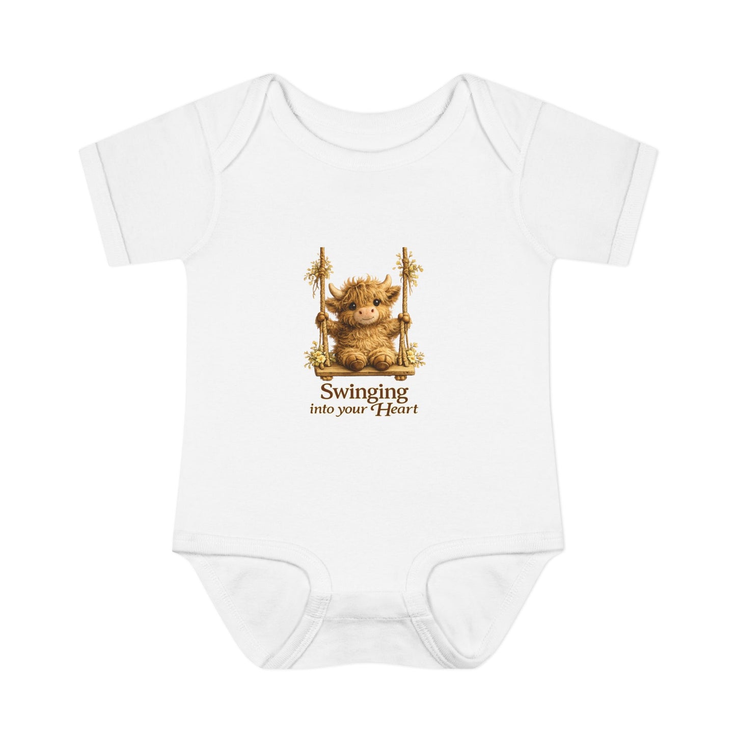 🐮 Swinging Into Your Heart – Baby Onesie