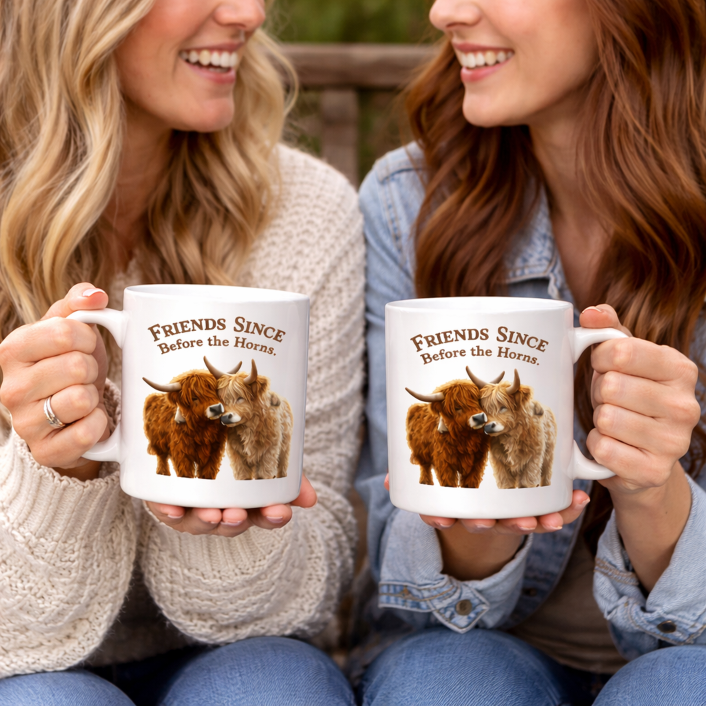 Hug Mug – “Friends Since Before the Horns”