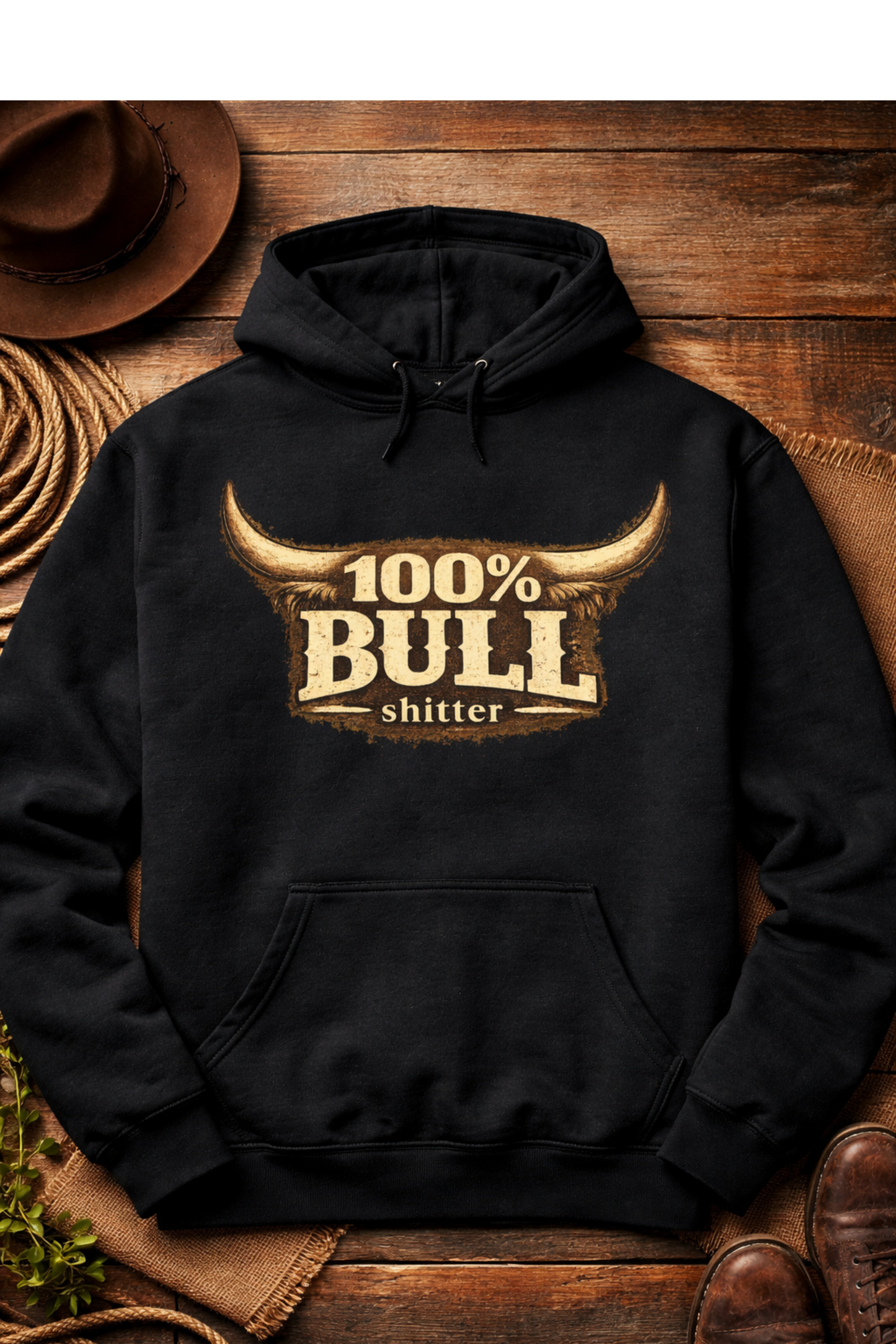100% Bull Hoodie / Unisex Heavy Blend™ Hooded Sweatshirt