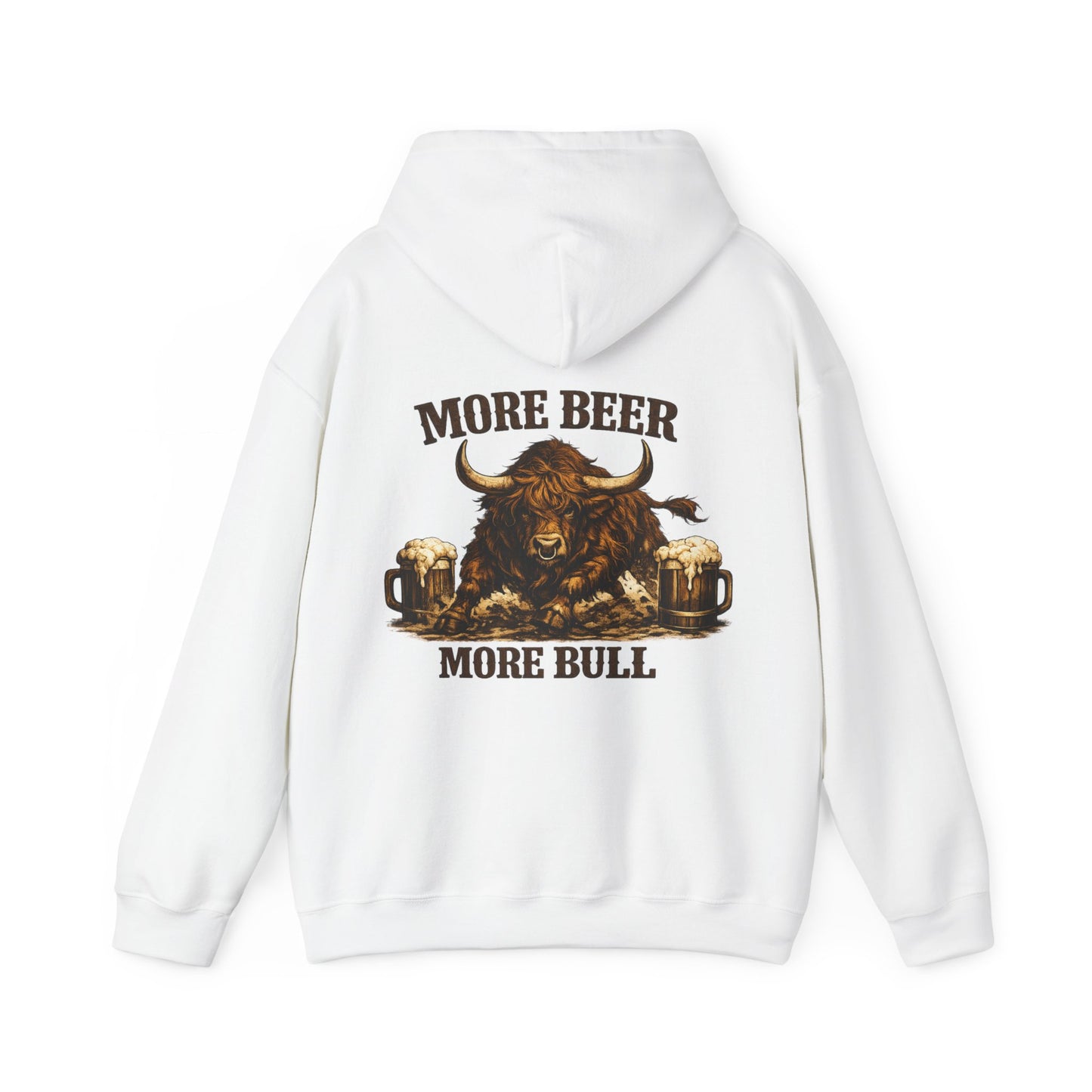 MORE BEER, MORE BULL Unisex Hooded Sweatshirt