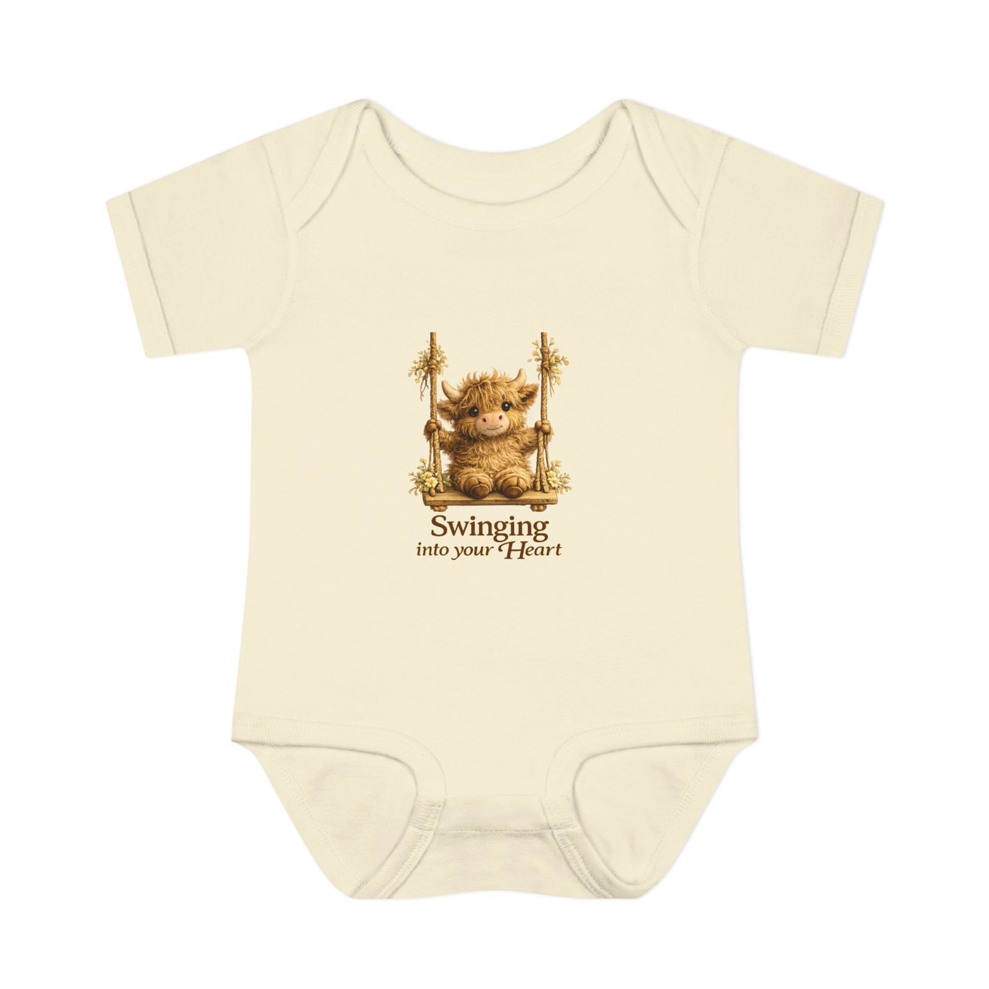 🐮 Swinging Into Your Heart – Baby Onesie