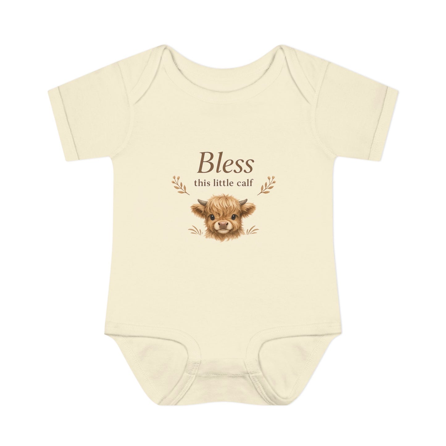 Bless This Little Calf – Baby Onesie/Infant Baby Rib Bodysuit