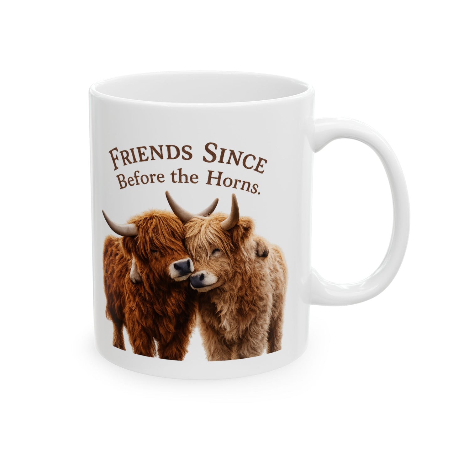 Hug Mug – “Friends Since Before the Horns”