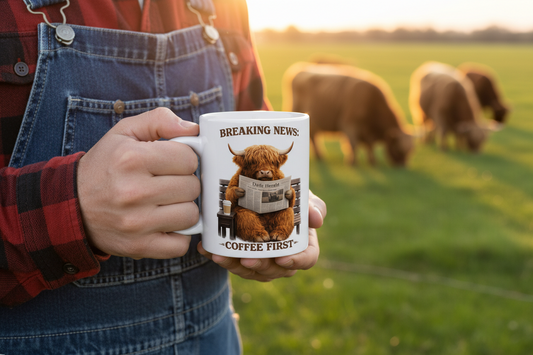 Breaking News: Coffee First Mug