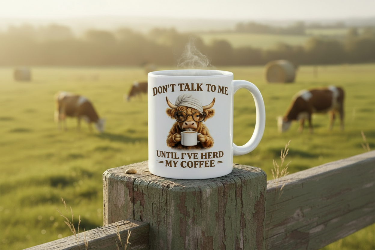 Farm lifestyle mug mockup